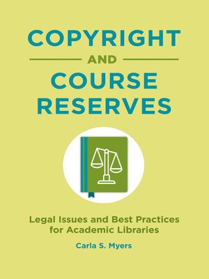 cover image of Copyright and Course Reserves